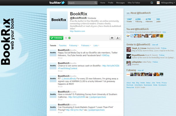BookRix Twitter Account