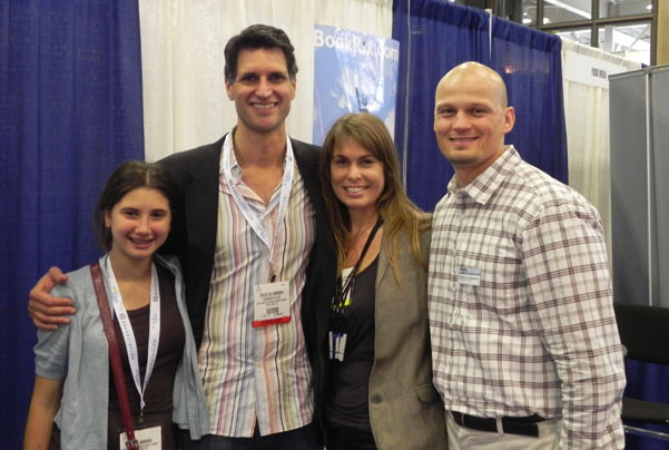 Douglas Carlton Abrams with Daughter, Amber and Andy at BEA 2011
