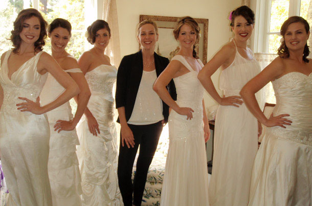 Santa Barabara Wedding Couture Jessica Iverson with Models