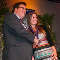 Amber Sims Hinterplatter receives CLU SOM Award