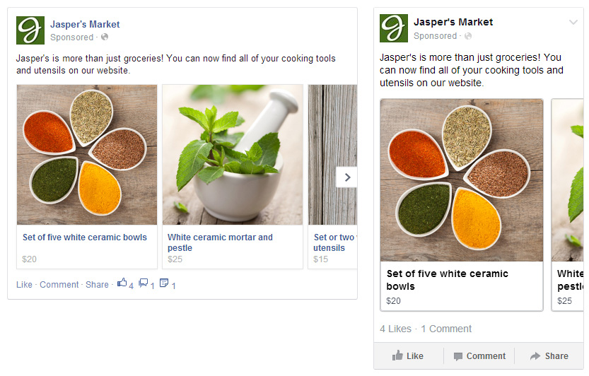 Facebook Multi-Product Ad